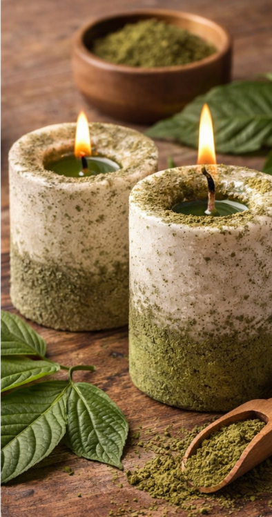 Kerzen mit Kratom gestalten